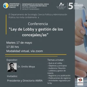 Conferencia “Ley de Lobby y gestión de los concejales/as”